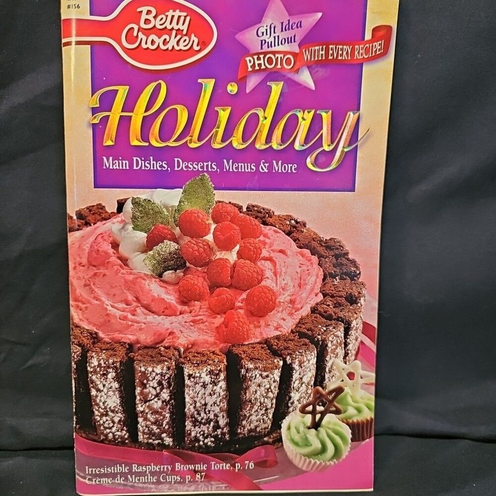 Vintage 1999 Betty Crocker Recipes Cookbook Cook Book Cooking Paperback Book